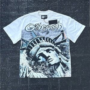 Godspeed “Liberty” White Graphic T-Shirt